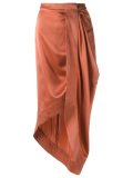 silk midi skirt