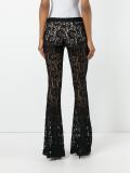 lace flared trousers