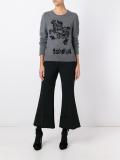 distressed knit jumper