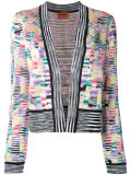 open front intarsia cardigan 