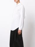 open back V-neck shirt