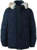 buttoned hooded jacket