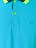 contrast polo shirt