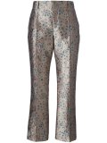 jacquard brocade trousers