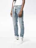 sprayed hem jeans 