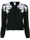 lace applique cardigan