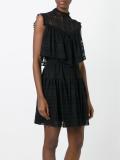 ruffled macramé dress