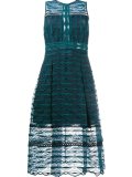 embroidered lace midi dress