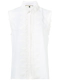 lace embellished sleeveless shirt