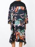 飞龙印花和服连衣裙