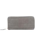 quilted zip up wallet