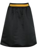 contrasting waistband skirt