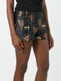 floral print tailored shorts