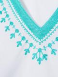 embroidered beach kaftan