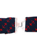 anchor print bow tie