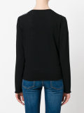 sequin bow cardigan