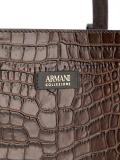 embossed crocodile effect tote