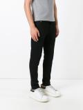star patch slim fit jeans