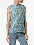 'Emiko' metallic jacquard top
