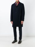 buttoned single breasted coat