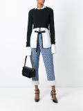 Tracery print trousers
