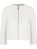 crop jacquard jacket