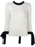 tie knot cuffs jumper 