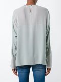 loose fit long sleeve blouse