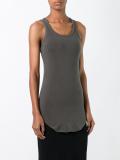 curved hem tank top
