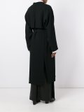 concealed fastening belted coat