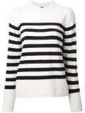 striped crew neck jumper