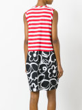 contrast pattern dress