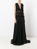 flared evening dress 