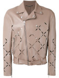 Degradé slash biker jacket