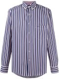 striped button down shirt