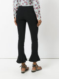 kick flare soft trousers