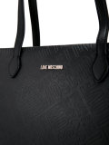 embossed logo shoulder bag