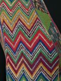 zig zag knit gilet 