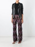 floral macrame trousers