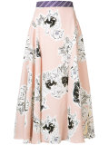 floral pleated skirt