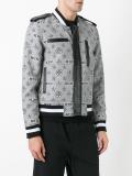 monogram print bomber jacket