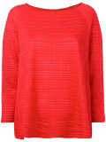 sheer striped jumper