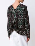 jacquard ruffle top