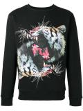 tiger print sweatshirt
