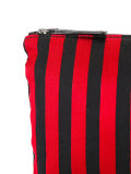 striped flat clutch