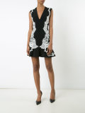 lace appliqué minidress