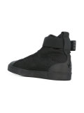 perforated trim lace up trainers 
