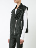 sleeveless biker jacket