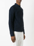 Zipped suede jacket