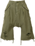 distressed cargo shorts